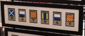 Mayday distress shown in flags